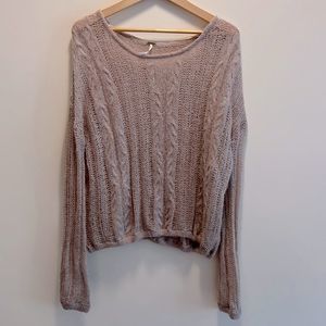 Free People Pink Sweater